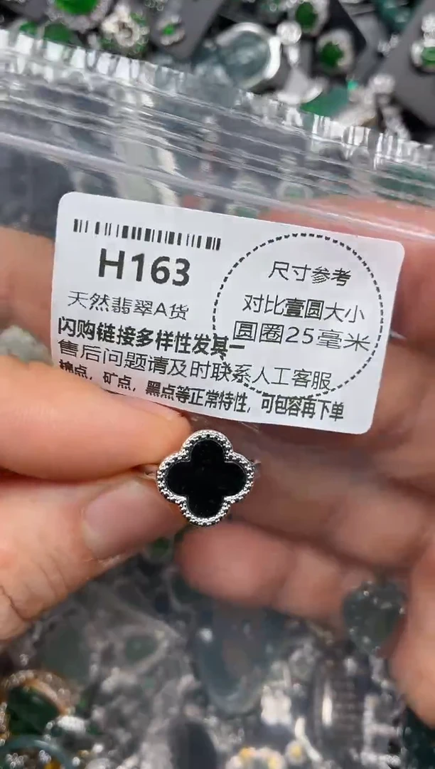 颈饰未镶嵌翡翠H163戒指
