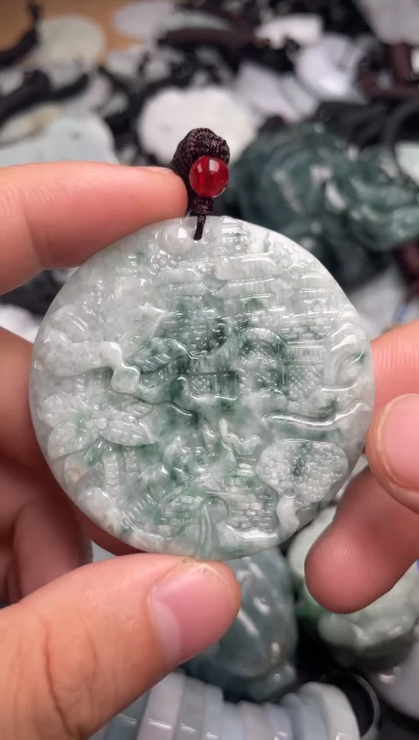 翡翠未镶嵌吊坠(不含链)11