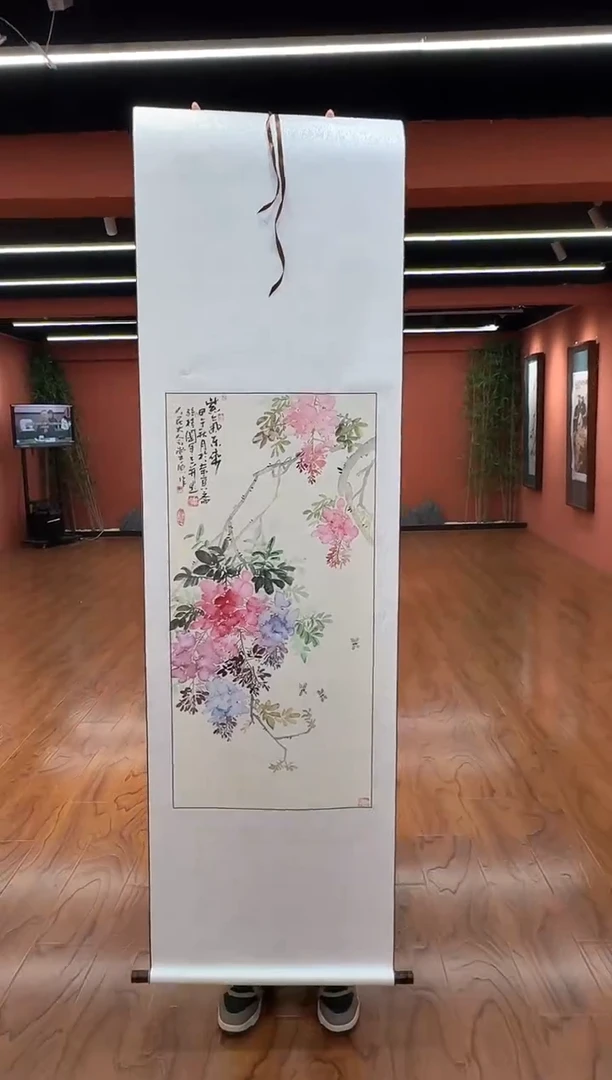 国画孙桂国老师作品，带合影证书14-45