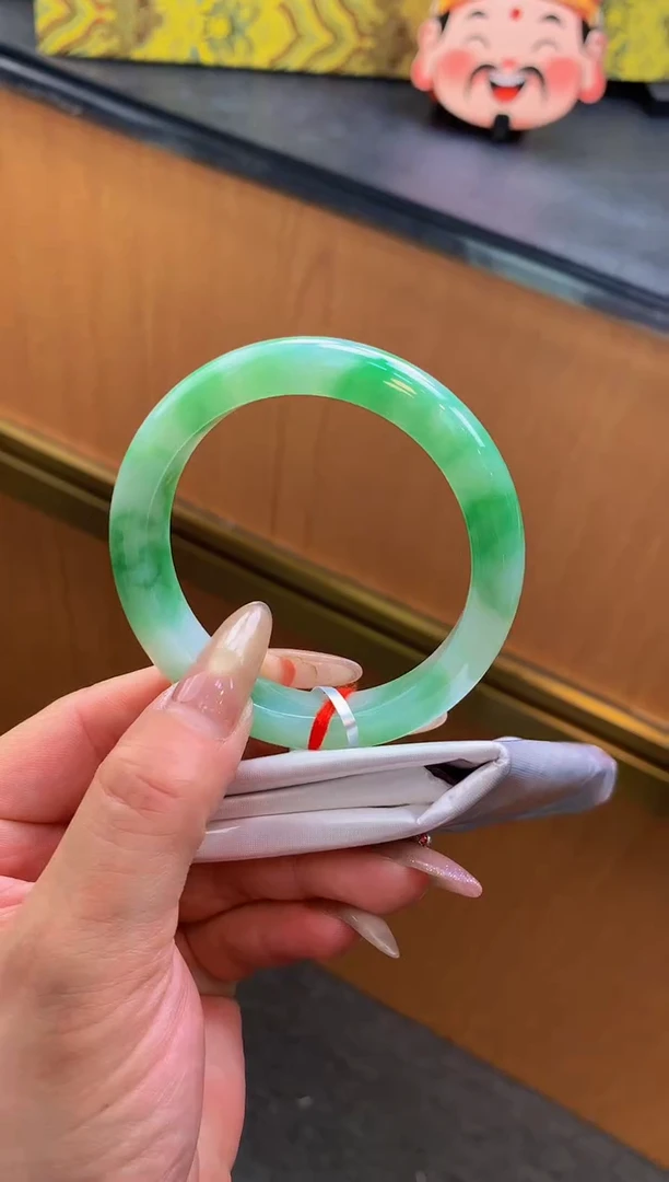 未镶嵌手镯翡翠-F38-正圈53.7