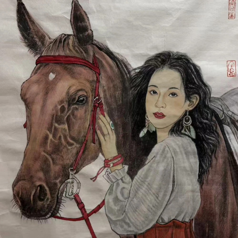 嘉禾馆藏人物精品国画作品