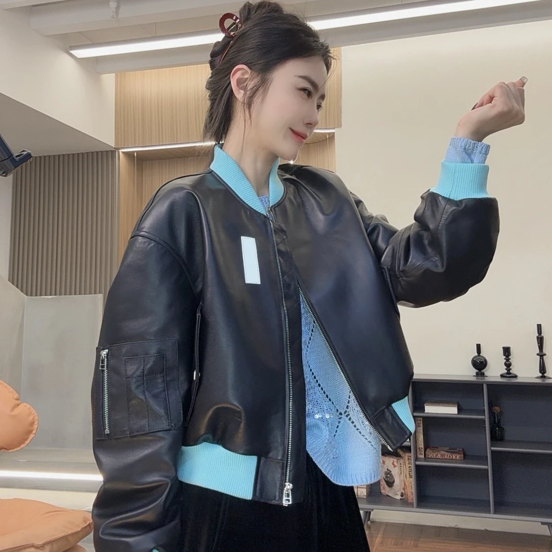 PINSHANGXIBAO/品尚喜宝宽松百搭休闲蛇年限定款绵羊皮外套 2503