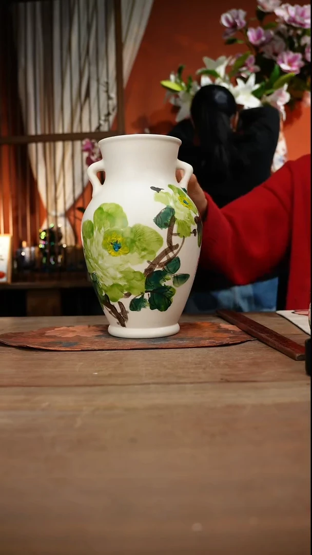 现代高温釉下彩手绘陶瓷餐具