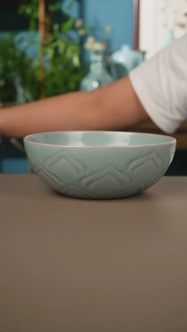 仿古盘龙钵微暇1