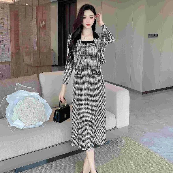 【文文家】SK238西装领两件套&春季轻奢女装