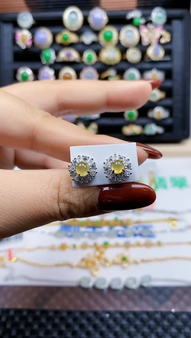 银S925镶嵌戒指翡翠474