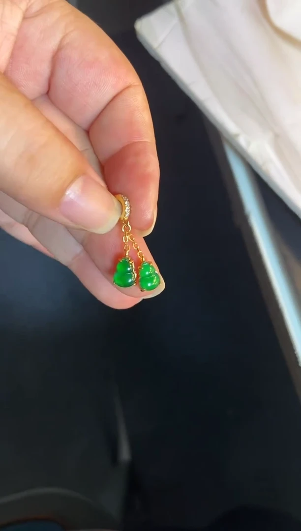 吊坠(不含链)银S925镶嵌翡翠1