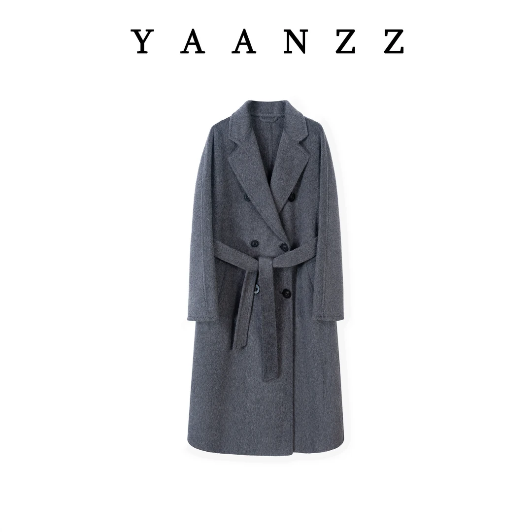101801  YAANZZ 100%骆驼绒高端大牌双面呢大衣6899869