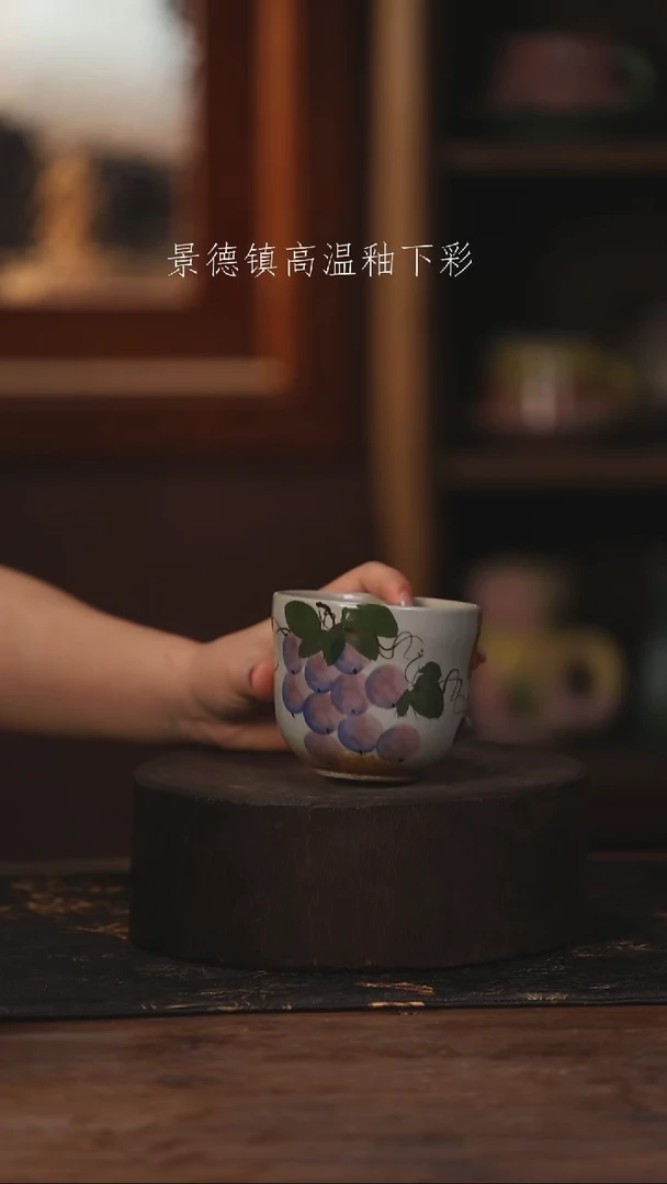 陶瓷景德镇高温釉下手绘陶瓷441