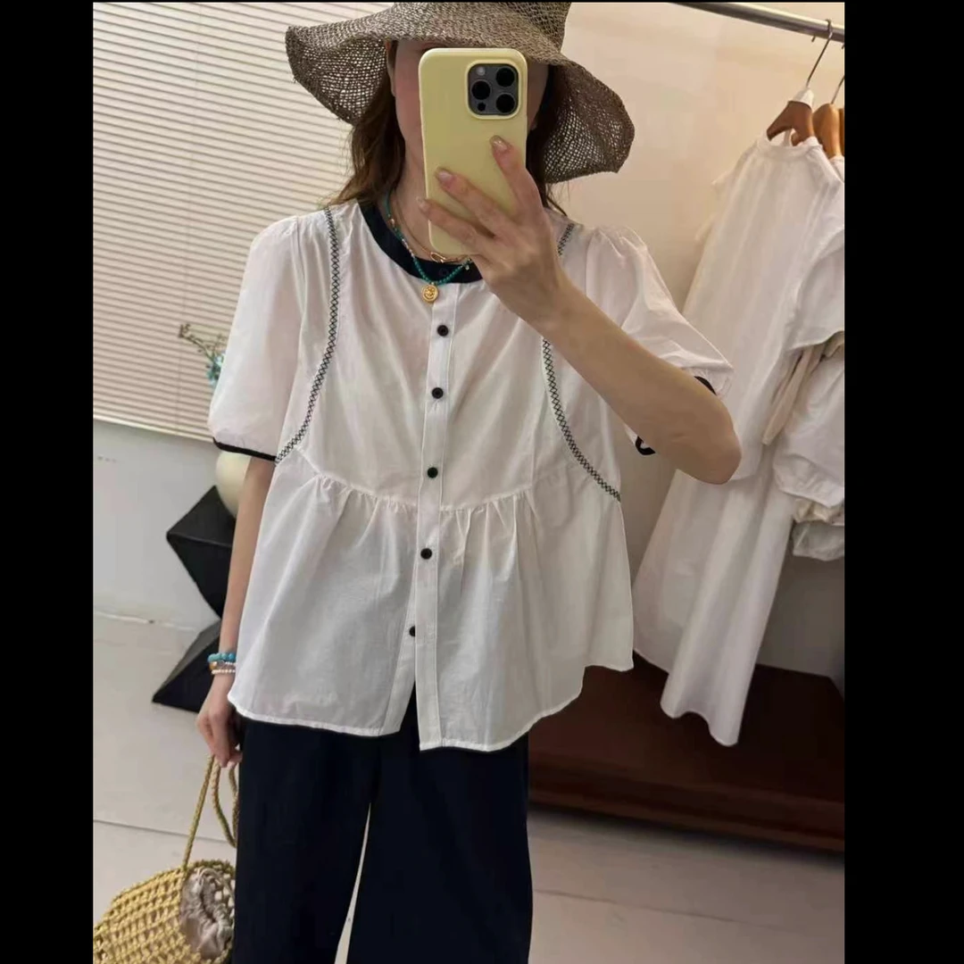 3.春夏大码短袖衫8443款-衣长约68