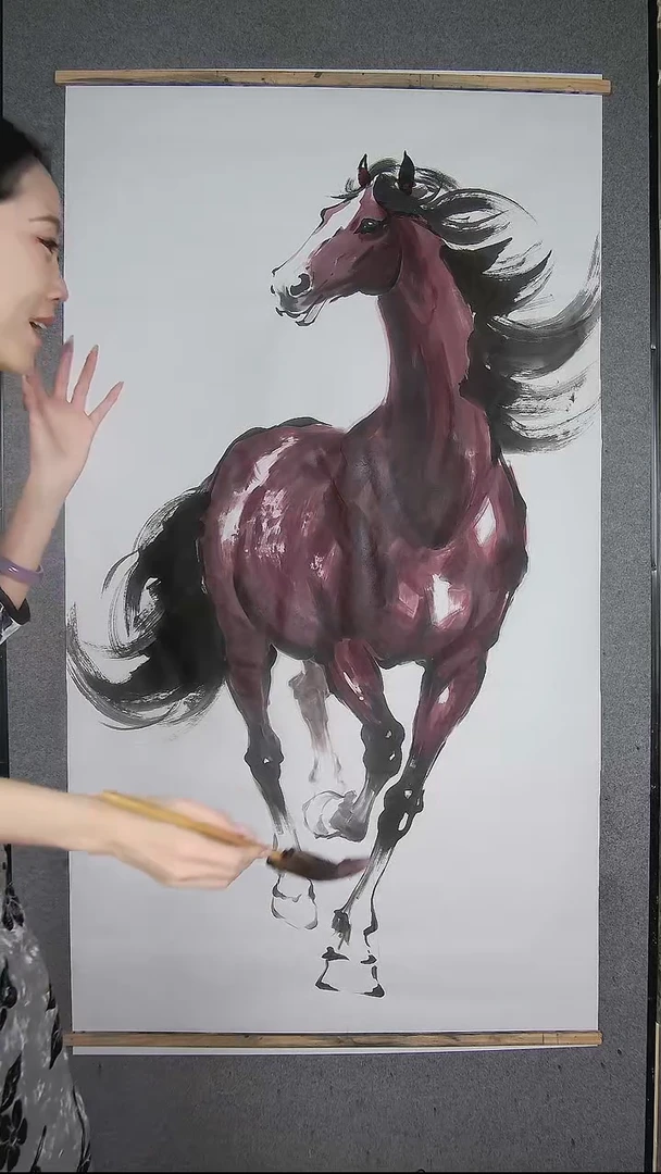 卉卉直播间画作生宣 6尺
