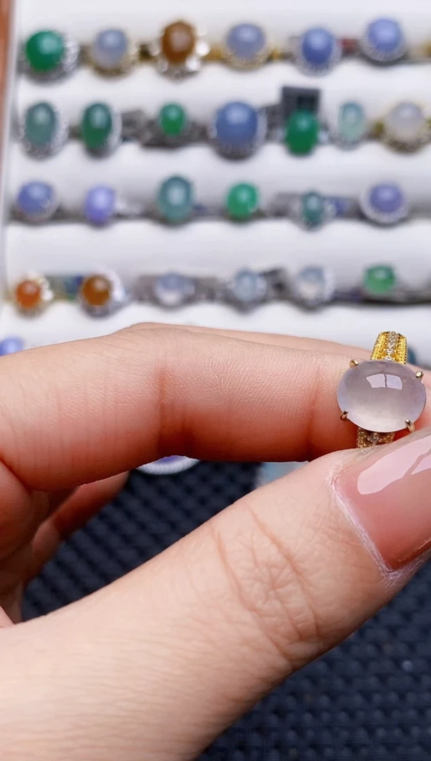 银S925镶嵌戒指翡翠1527