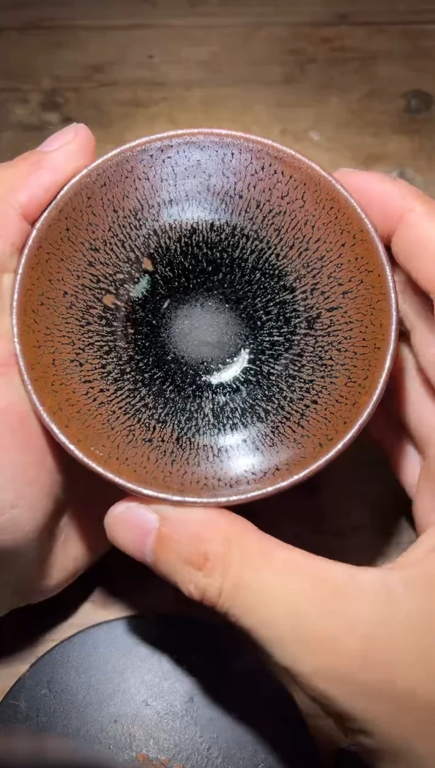 茶盏老木头精品柴烧158