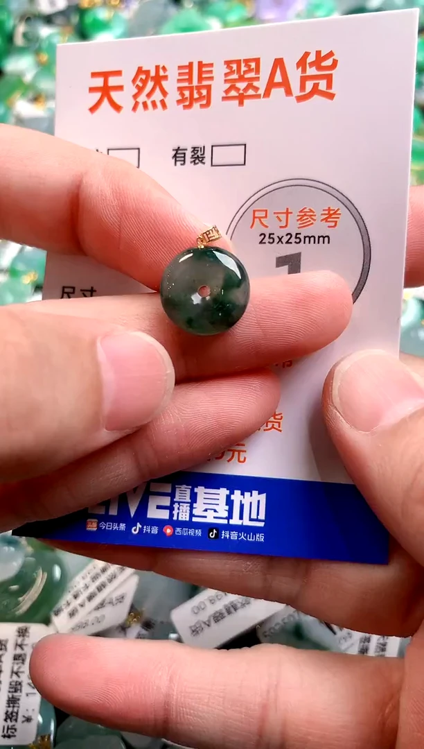 颈饰18K金镶嵌翡翠13004805