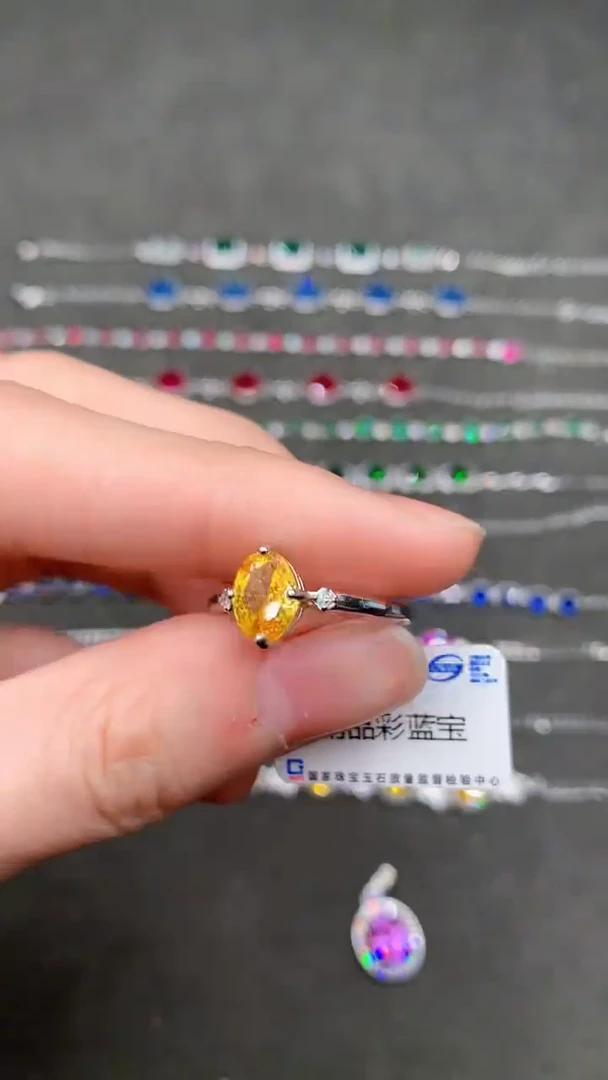 【闪购商品】彩色蓝宝石耳饰银S925镶嵌·····