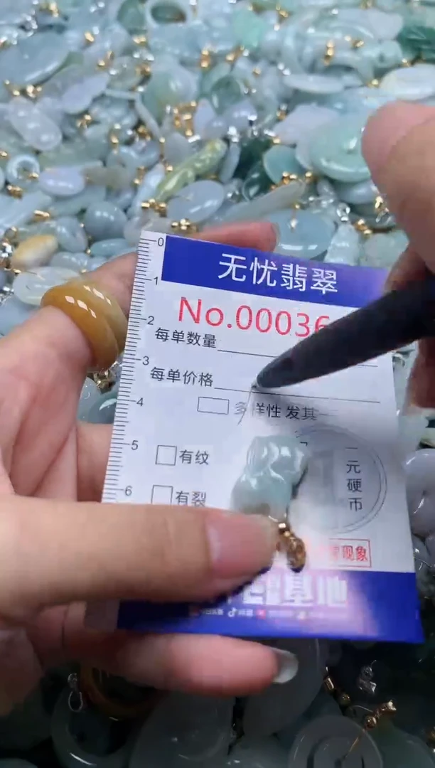 翡翠未镶嵌吊坠(不含链)3617