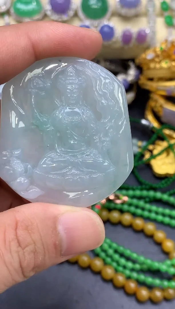 颈饰未镶嵌翡翠423-中国好珍宝