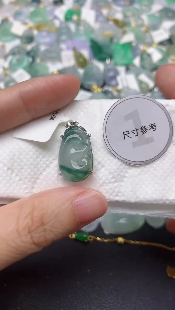 颈饰未镶嵌翡翠天然缅甸A货翡翠