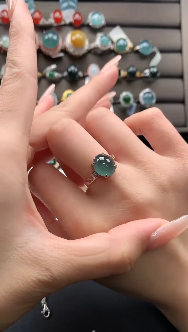 【闪购商品】翡翠戒指银S925镶嵌3123213123