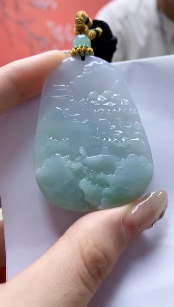 未镶嵌定制翡翠5028jw-毛货挂件66