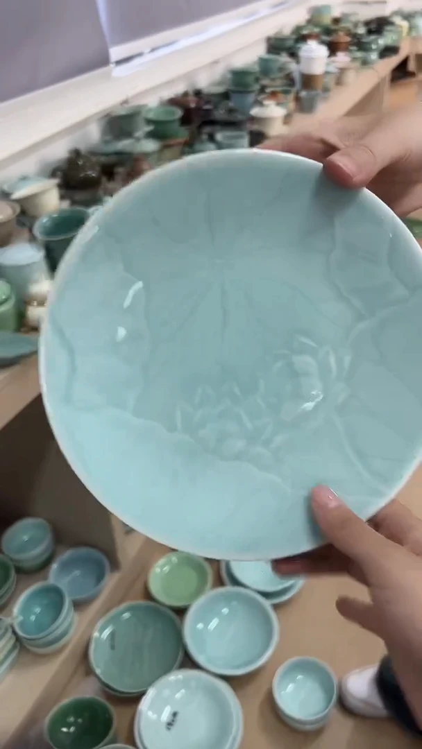 龙泉云间青瓷小米茶器