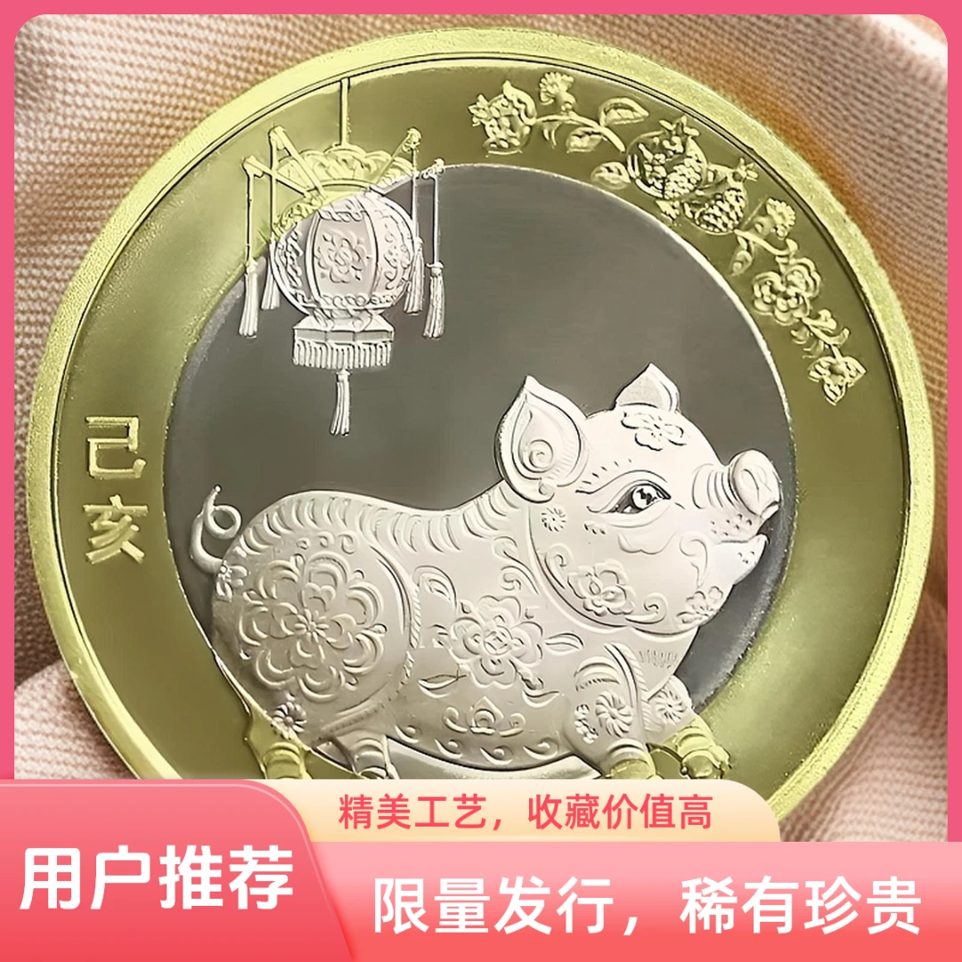 法定货币二轮生肖猪纪念币十二生肖中国人民银行发行全新保真硬币