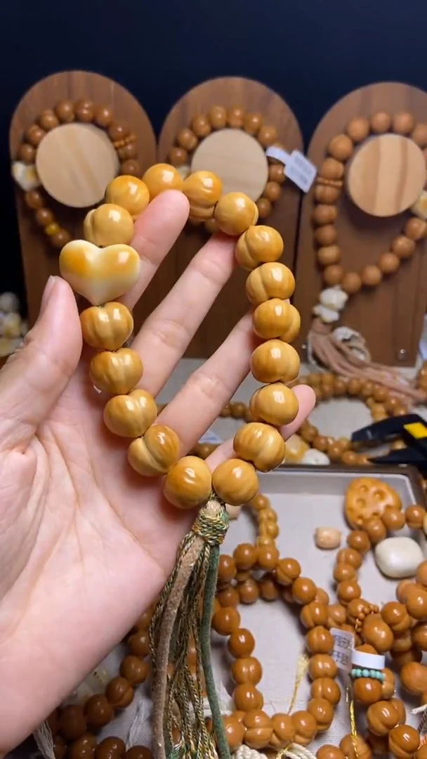 猴头核桃手串媛***媛全品聚宝盆爱心复古风手持