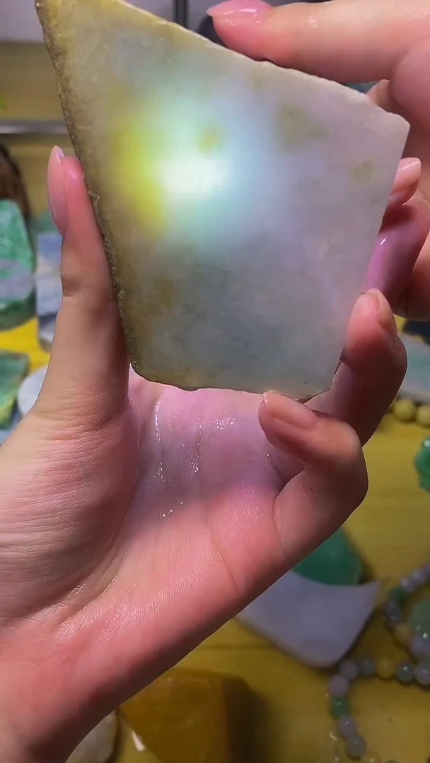 翡翠散珠未镶嵌天然缅甸翡翠A货484