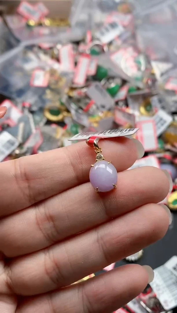 银S925镶嵌戒指翡翠天然A货缅甸翡翠