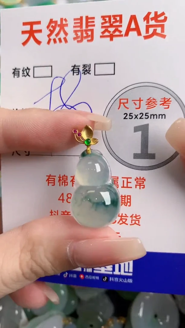 翡翠18K金镶嵌颈饰0581381884