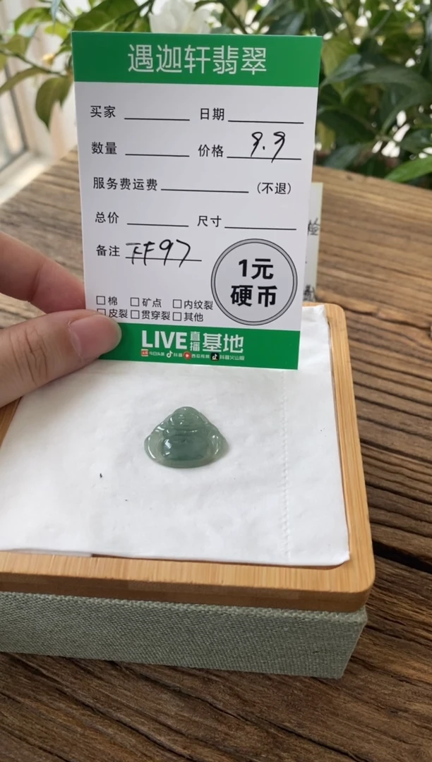 翡翠未镶嵌吊坠(不含链)FF97