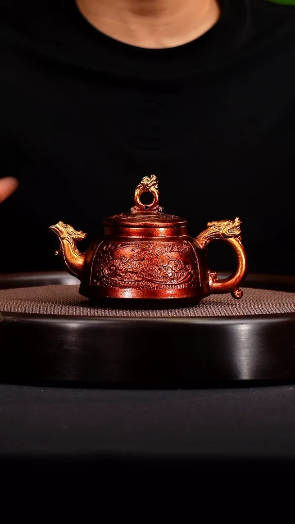 茶壶紫砂  宜兴紫砂原矿壶