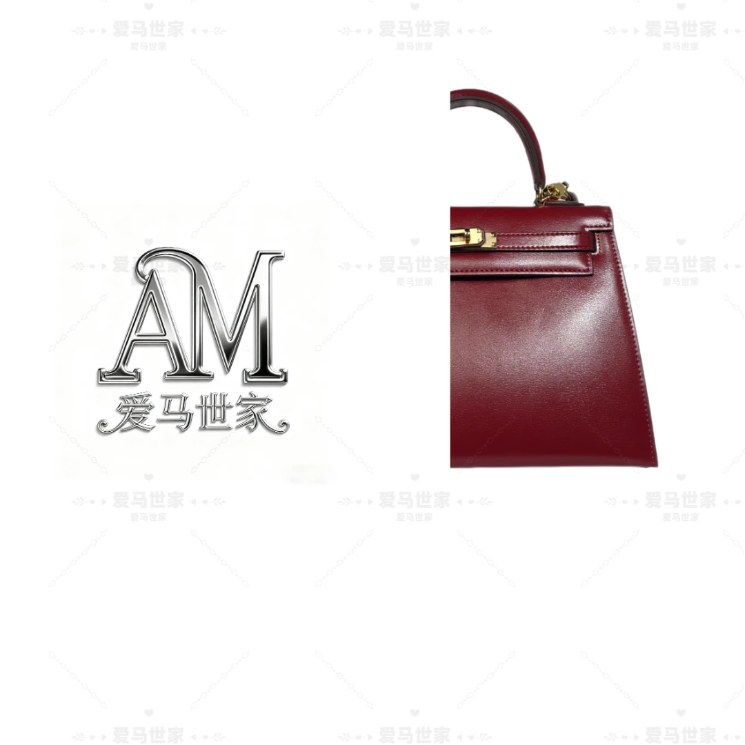 【酒红色】卡戴杉秋冬新款定制金扣手提女包34089-1