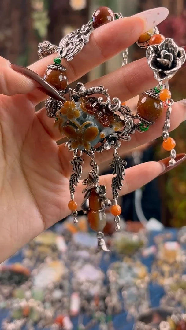 银S925镶嵌手链翡翠手链