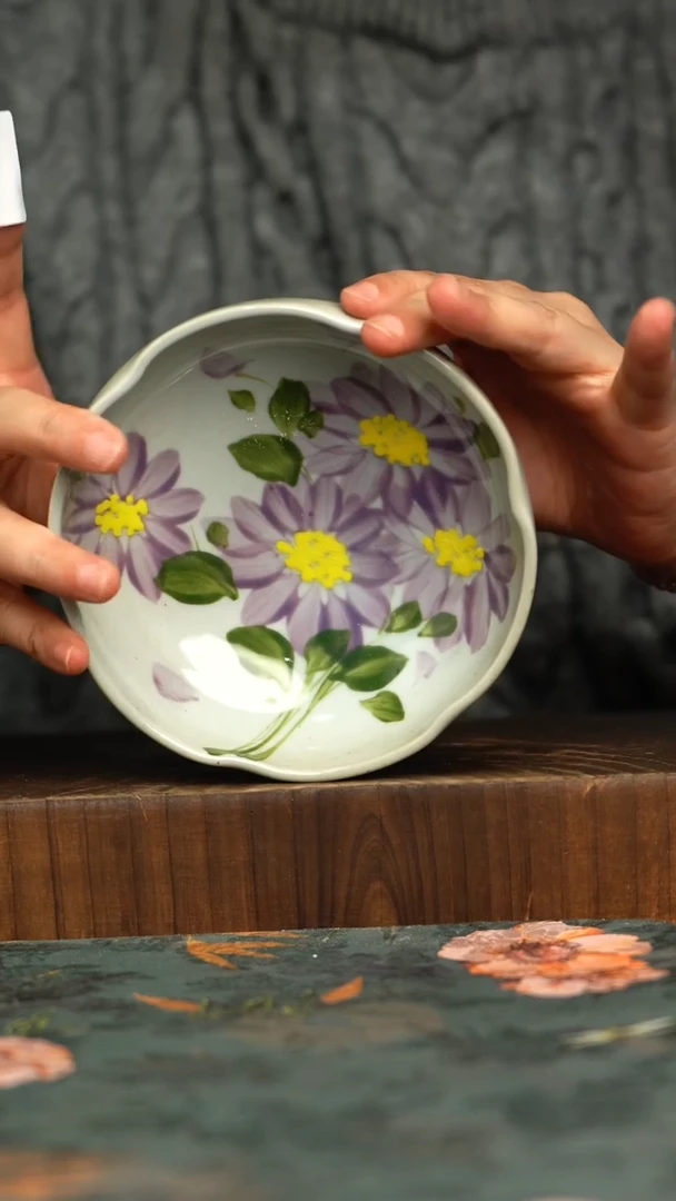 杯釉下彩手工手绘同款陶器