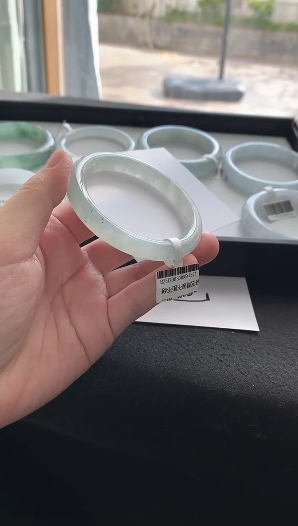 未镶嵌手镯翡翠54.2圆条买断Y4574