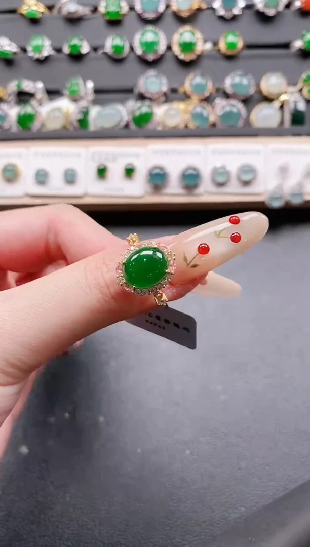 【闪购商品】翡翠戒指银S925镶嵌11111111