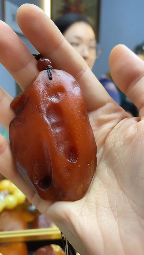 琥珀颈饰未镶嵌吊坠
