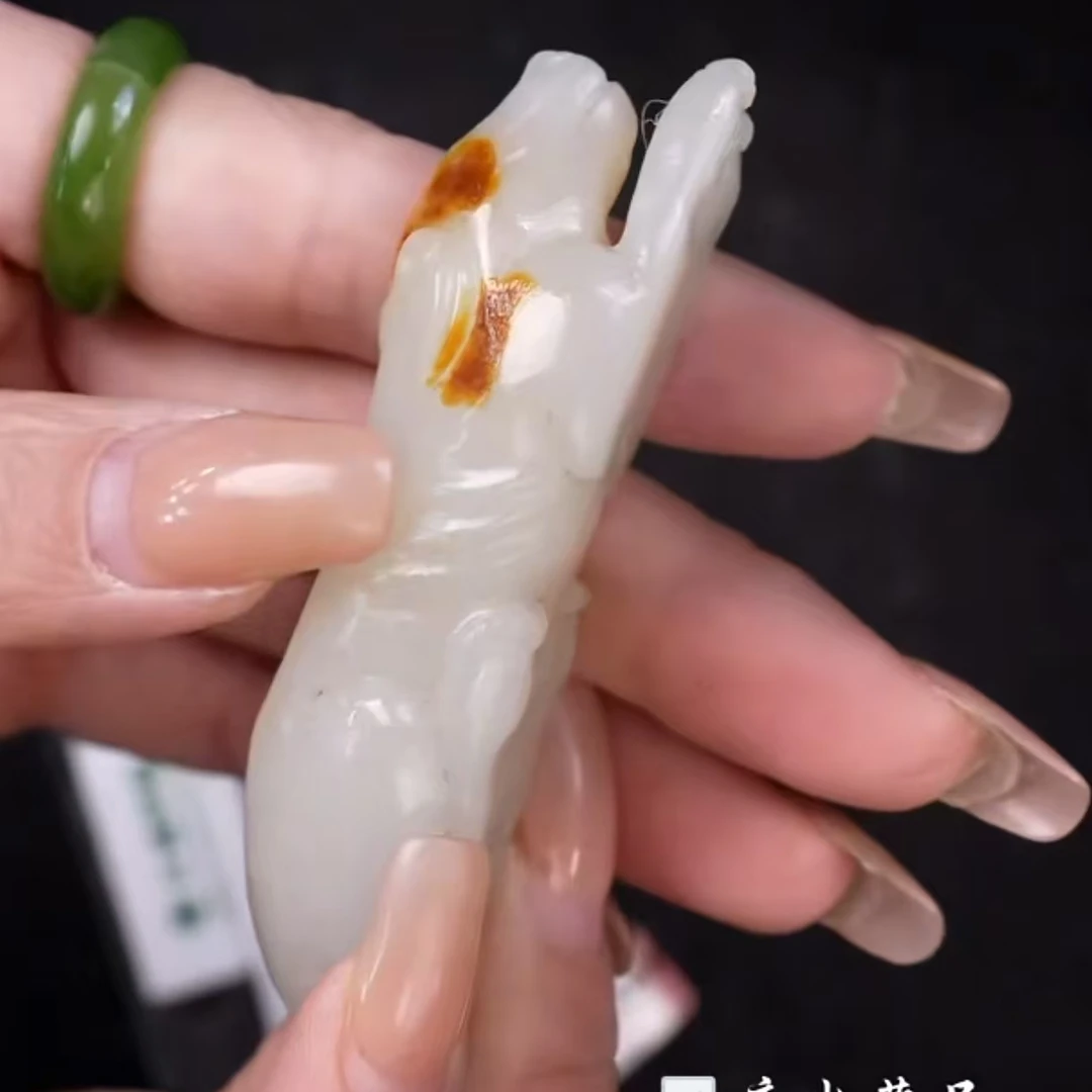 清代和田玉旺财