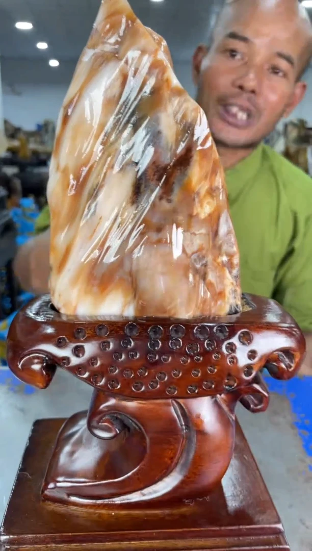 硅化玉摆件未镶嵌9