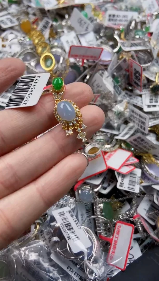 银S925镶嵌戒指翡翠111--------4