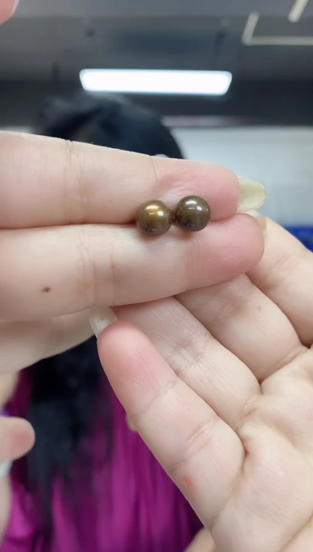 【闪购商品】海水珍珠耳饰未镶嵌多样性发其一颜色微差