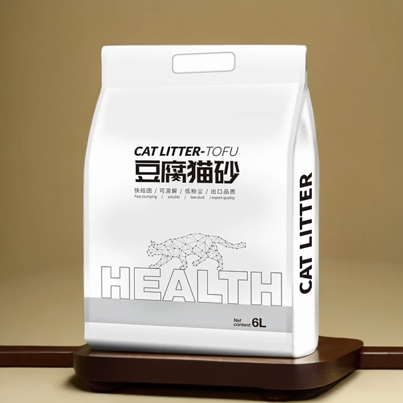豆腐猫砂奶香味无尘可冲厕不粘底家用吸水快除臭结团快宠物用品