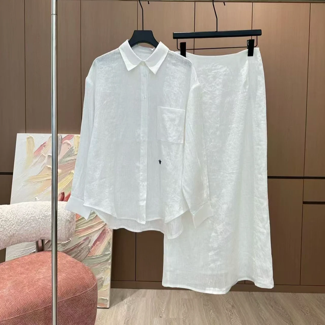 0303 纯白亚麻套装