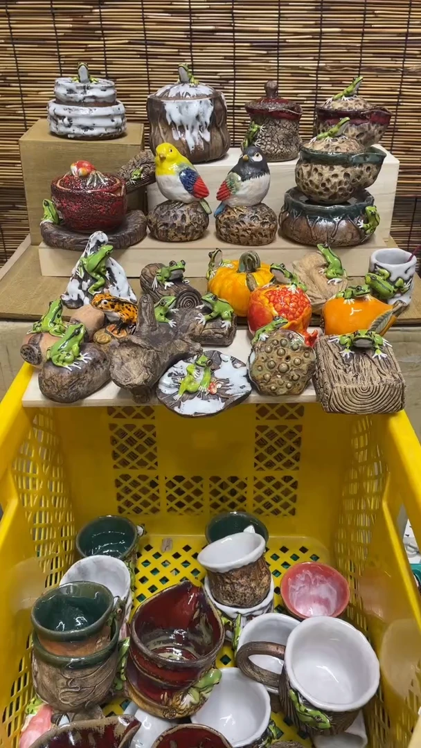 精美粗陶手工柴烧