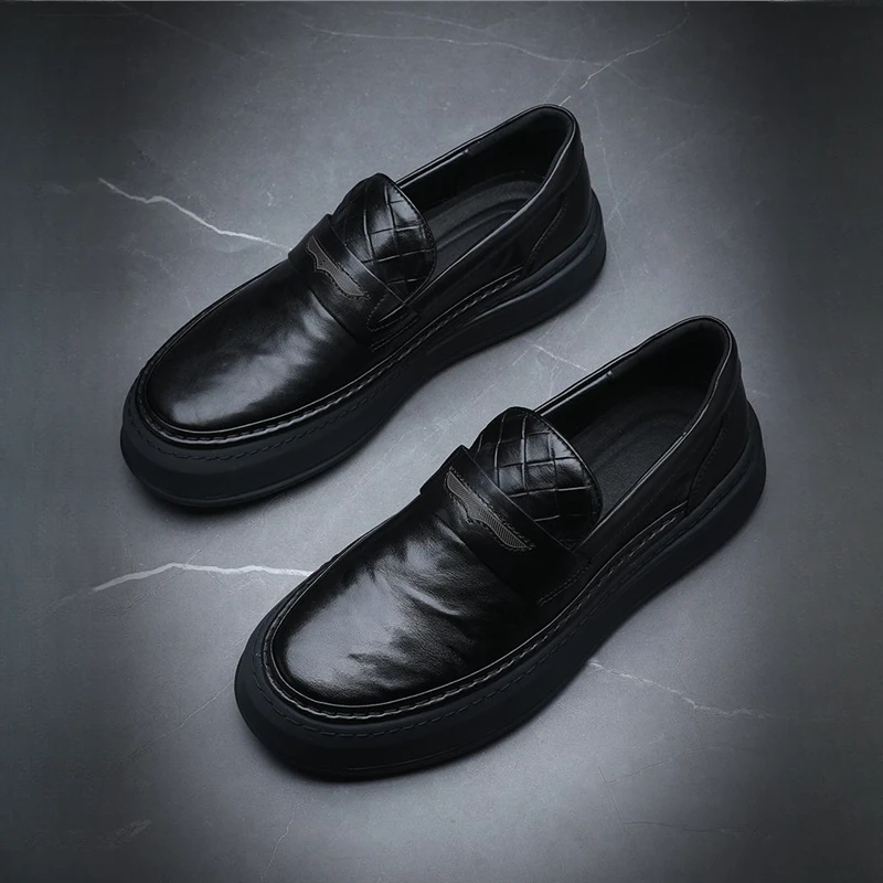 Louis Fordea/路易弗狄软乐福鞋男款中百搭真男士男款防滑阿甘鞋