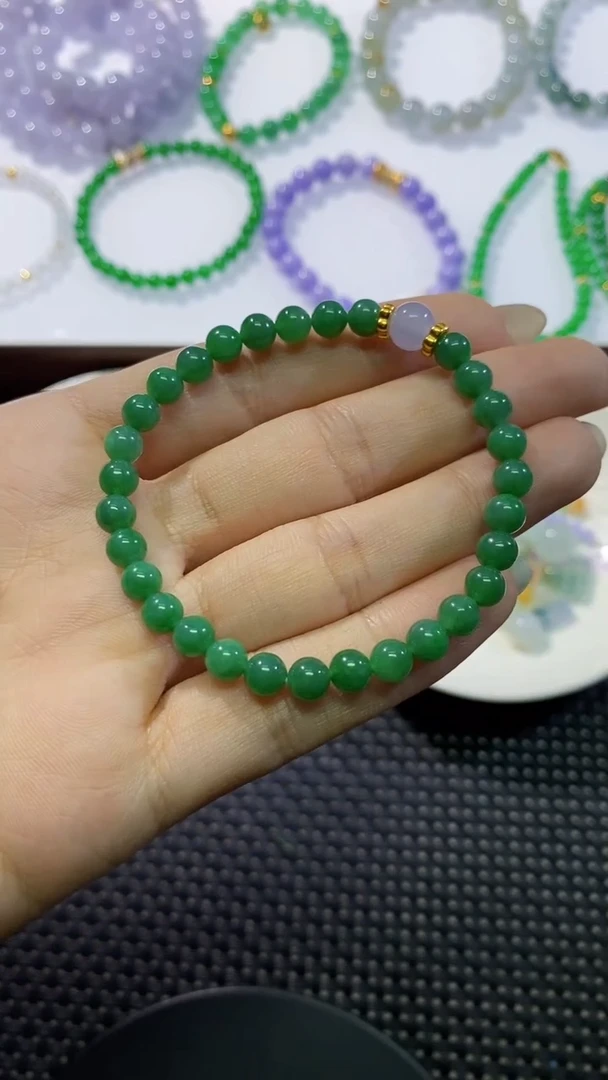 散珠翡翠卡5.5手串