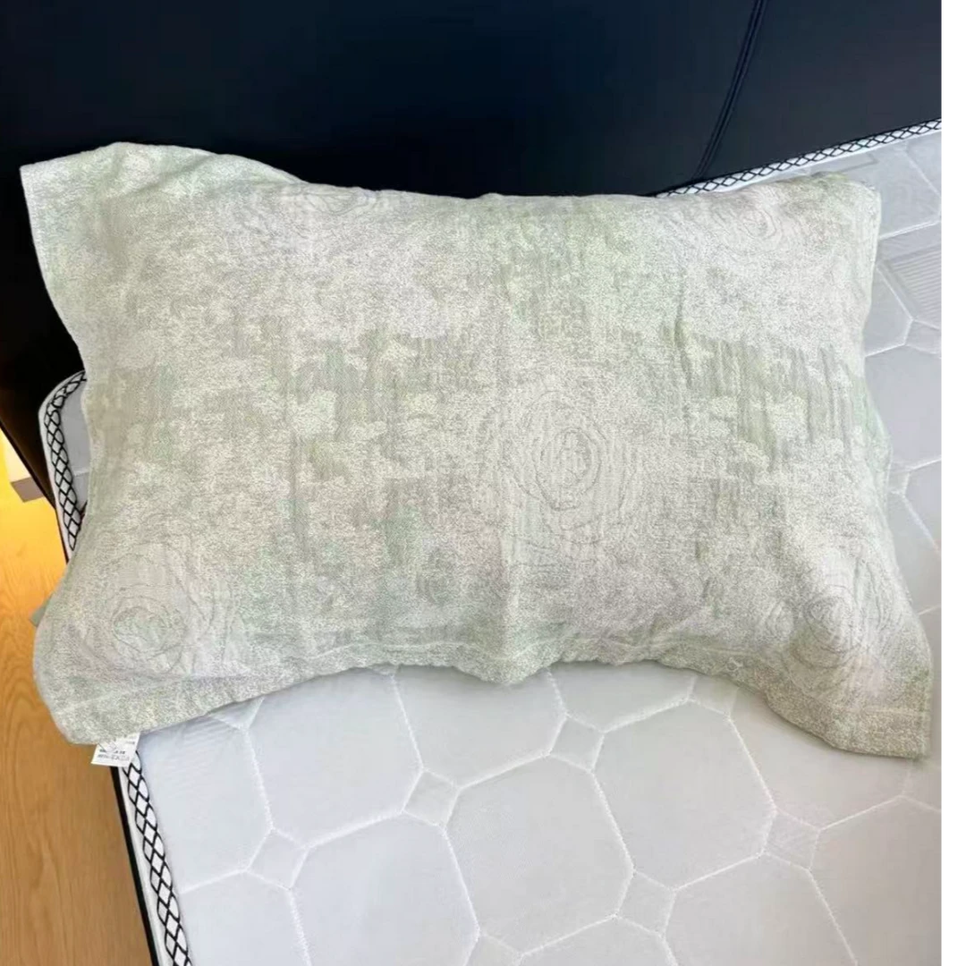 【XUE JIAN】罗布麻纱布枕巾--雅阁玫瑰