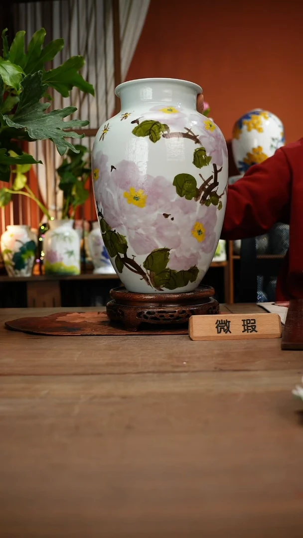 当代高温釉下彩手绘陶瓷餐具