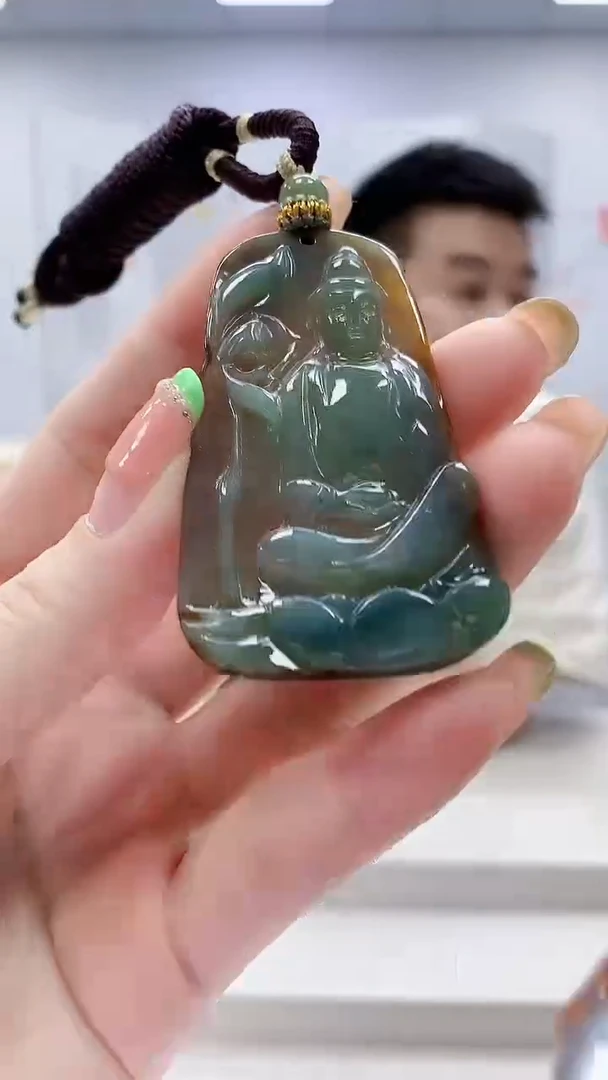 未镶嵌定制翡翠5028ry-毛货挂件70